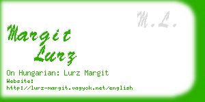 margit lurz business card